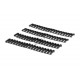 MP Ladder Rail Covers (18 Slots) 4 Pack (BK), Boost handling comfort and protect your rail system with this 18-slot ladder-style rail cover from MP